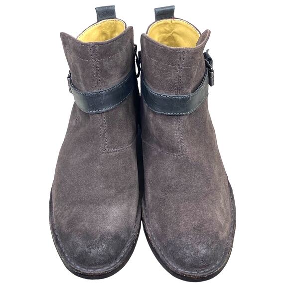 Bussola X Anthropologie Women's Sevilla Coal Suede Ankle Boot Size 38 US 7.5 - Picture 7 of 12